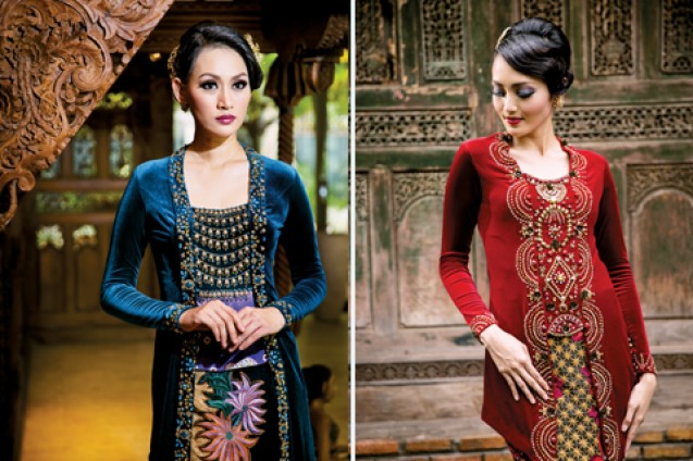 Kebaya modern beludru