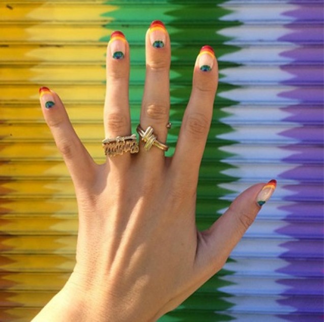Nail art french tips