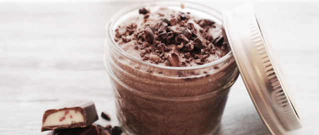 Chocolate body scrub