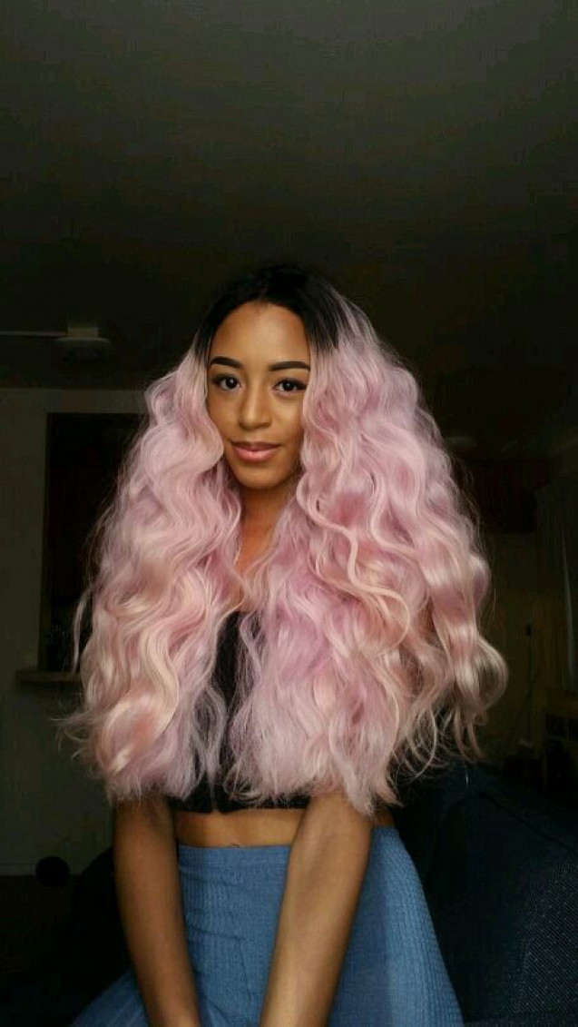 Tren warna rambut pink